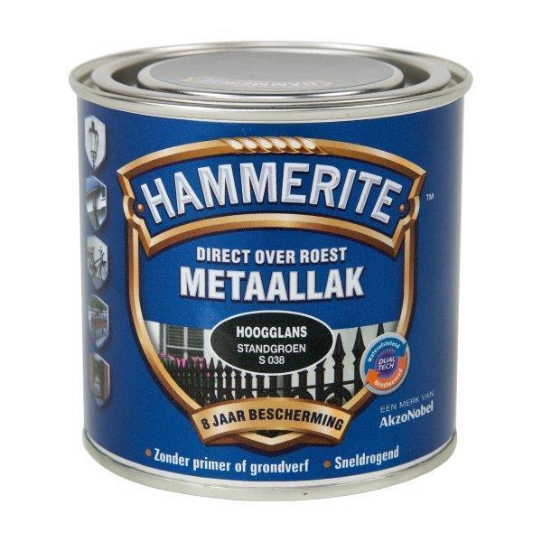 HAMMERITE METAALLAK HOOGGLANS ST.GROEN S-038 -250ML-AKZO NOBEL COATINGS (verf & behang)-Bouwhof shop (6169021579440)