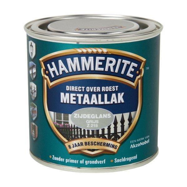 HAMMERITE METAALLAK ZIJDEGLANS GRIJS -250ML-AKZO NOBEL COATINGS (verf & behang)-Bouwhof shop (6169020858544)