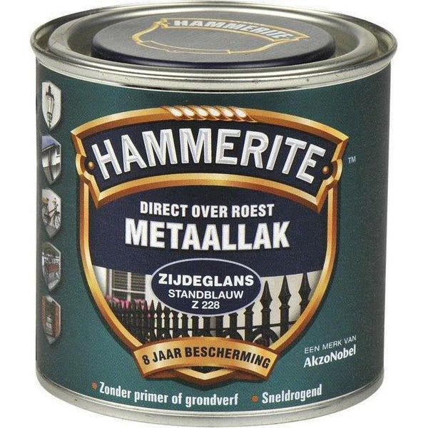 HAMMERITE METAALLAK ZIJDEGLANS ST.BLAUW -250ML-AKZO NOBEL COATINGS (verf & behang)-Bouwhof shop (6581331099824)