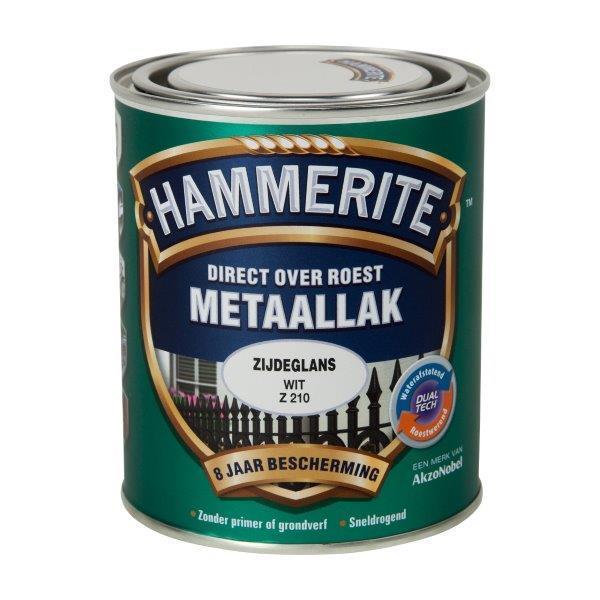 HAMMERITE METAALLAK ZIJDEGLANS WIT -750ML-AKZO NOBEL COATINGS (verf & behang)-Bouwhof shop (6169020629168)