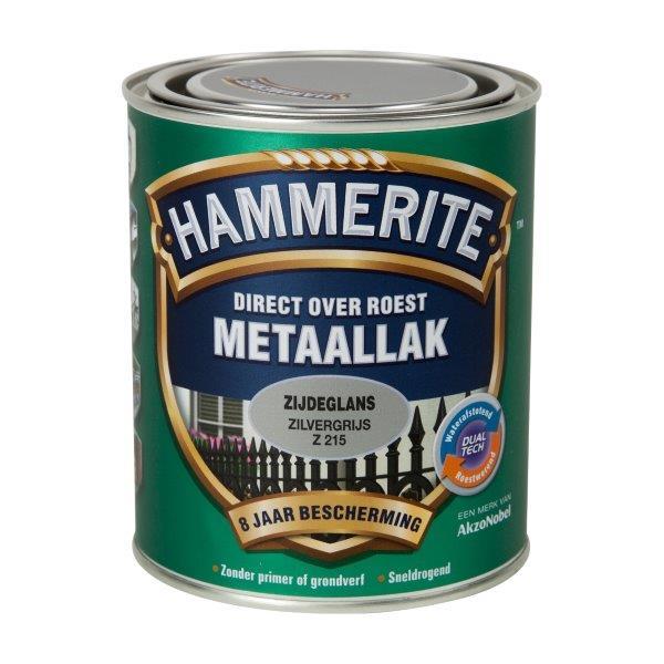 HAMMERITE METAALLAK ZIJDEGLANS ZILVERGRIJS -750ML-AKZO NOBEL COATINGS (verf & behang)-Bouwhof shop (6169020563632)