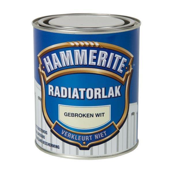 HAMMERITE RADIATORLAK GEBROKEN WIT -750ML-AKZO NOBEL COATINGS (verf & behang)-Bouwhof shop (6169020301488)