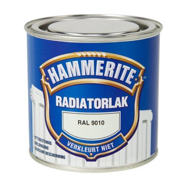 HAMMERITE RADIATORLAK KLEURVAST RAL9010 -250ML-AKZO NOBEL COATINGS (verf & behang)-Bouwhof shop (6169020268720)