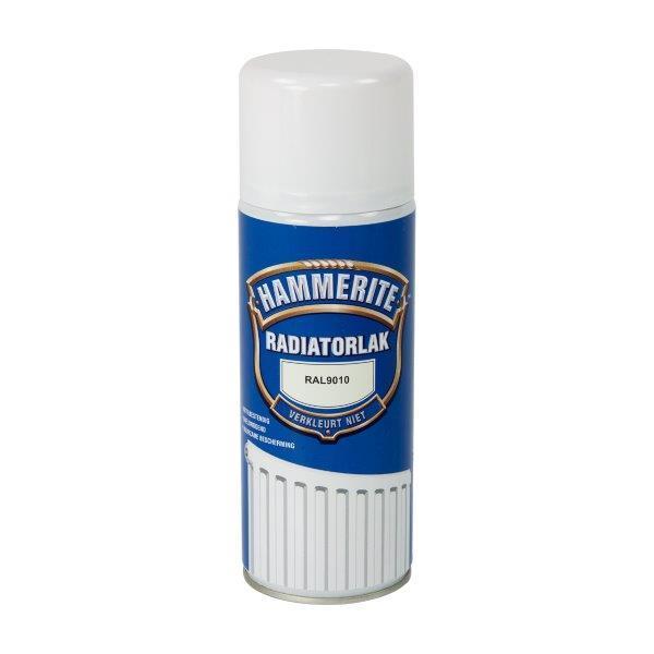 HAMMERITE RADIATORLAK KLEURVAST RAL9010 -400ML-AKZO NOBEL COATINGS (verf & behang)-Bouwhof shop (6169020235952)