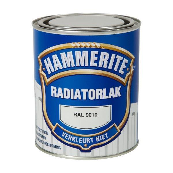 HAMMERITE RADIATORLAK KLEURVAST RAL9010 -750ML-AKZO NOBEL COATINGS (verf & behang)-Bouwhof shop (6169020203184)