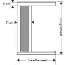 Hamstra Allure plisséhordeur D 96x203-206wit (7067467153584)