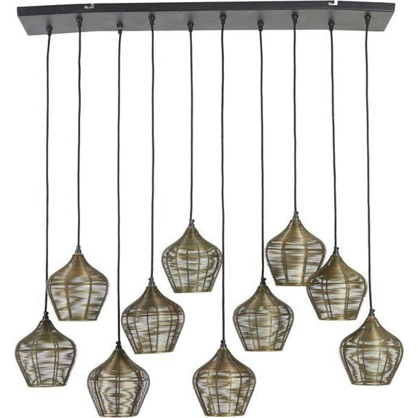 Hanglamp 10L 120x25x29.5 cm ALVARO antiek brons-LIGHT & LIVING [BO] (verlichting)-Bouwhof shop (7059800096944)