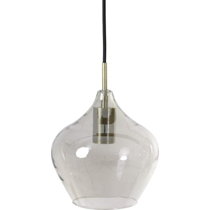 Hanglamp 5L 104x20x120 cm RAKEL antiek brons + smoke-LIGHT & LIVING [BO] (verlichting)-Bouwhof shop (7026966003888)