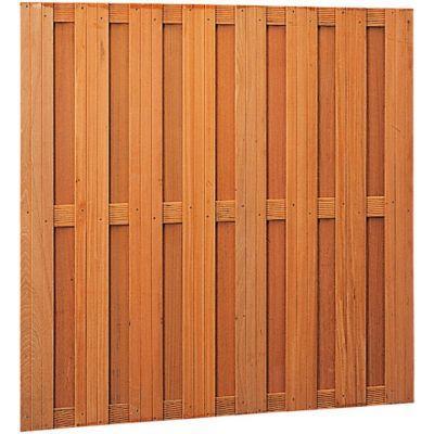 HARDHOUTEN GESCHAAFD PLANKENSCHERM 18-PLANKS RECHT VERTICAAL/HORIZONTAAL 180X180 CM-WOODVISION [BO]-Bouwhof shop (6217855238320)