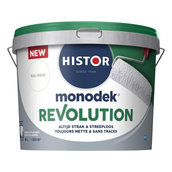 HISTOR MONODEK REVOLUTION MUURVERF MAT RAL 9010 10 LITER-LUIJTEN VVZ-Bouwhof shop (6146869788848)