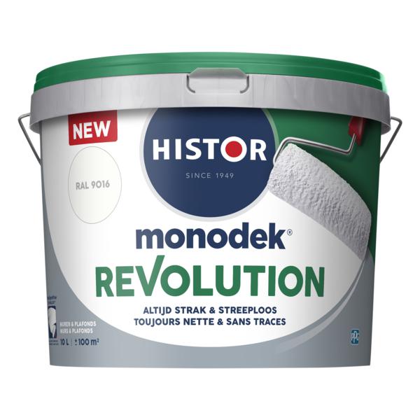 HISTOR MONODEK REVOLUTION MUURVERF MAT RAL 9016 10 LITER-LUIJTEN VVZ-Bouwhof shop (6146869821616)