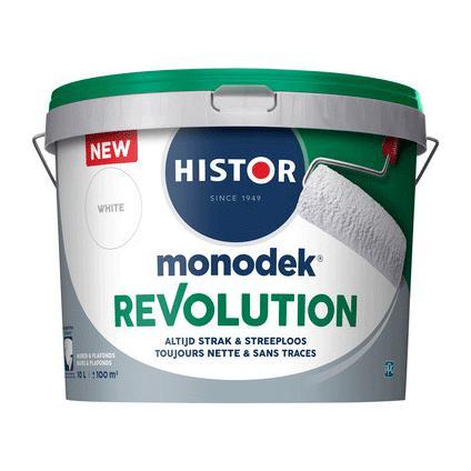 HISTOR MONODEK REVOLUTION MUURVERF MAT WHITE 10 LITER-LUIJTEN VVZ-Bouwhof shop (6146869067952)