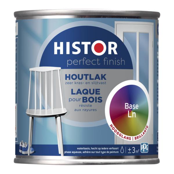 HISTOR PERFECT FINISH HOUTLAK BASIS LN HOOGGLANS 250 ML.-LUIJTEN VVZ-Bouwhof shop (6146870411440)