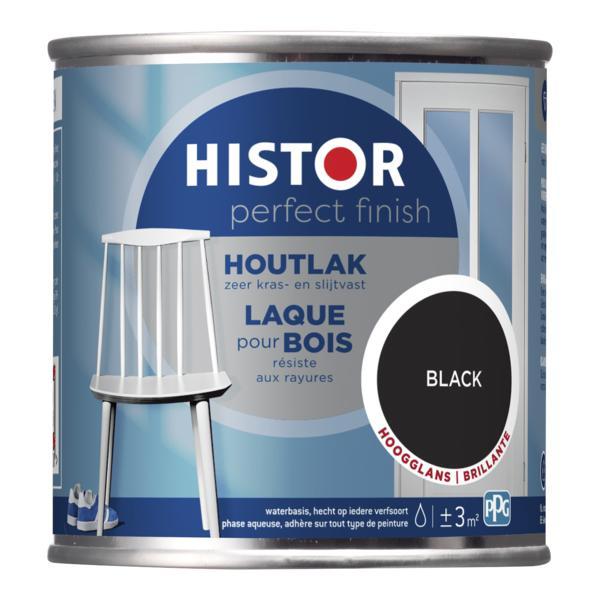 HISTOR PERFECT FINISH HOUTLAK BLACK HOOGGLANS 250 ML.-LUIJTEN VVZ-Bouwhof shop (6146869559472)