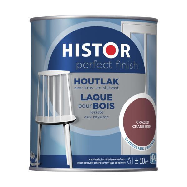 HISTOR PERFECT FINISH HOUTLAK CRAZED CRANBERRY ZIJDEGLANS 750 ML.-LUIJTEN VVZ-Bouwhof shop (6146871984304)