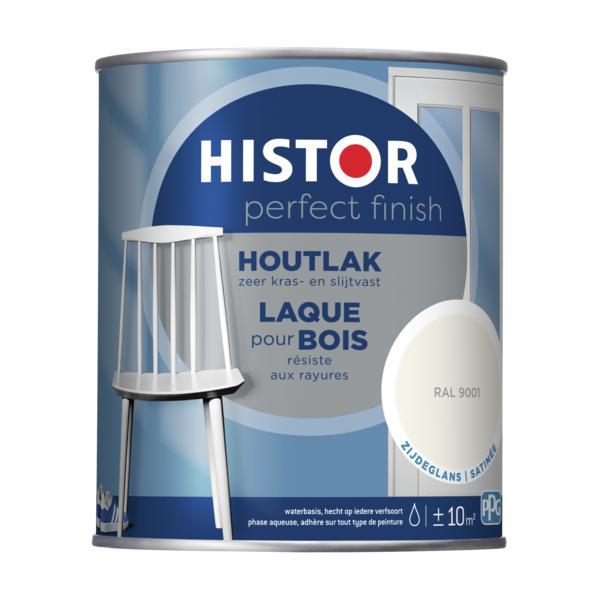 HISTOR PERFECT FINISH HOUTLAK RAL 9001 ZIJDEGLANS 750 ML.-LUIJTEN VVZ-Bouwhof shop (6146868838576)