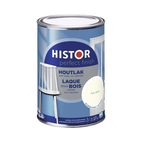 HISTOR PERFECT FINISH HOUTLAK RAL 9010 ZIJDEGLANS 1.25 LITER-LUIJTEN VVZ-Bouwhof shop (6207508840624)