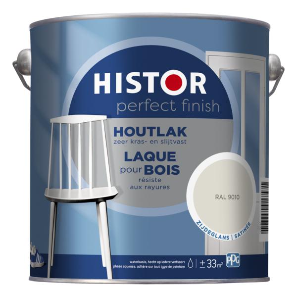 HISTOR PERFECT FINISH HOUTLAK RAL 9010 ZIJDEGLANS 2.5 LITER-LUIJTEN VVZ-Bouwhof shop (6146870640816)