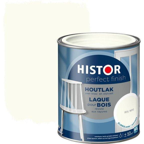 HISTOR PERFECT FINISH HOUTLAK RAL 9010 ZIJDEGLANS 750 ML.-LUIJTEN VVZ-Bouwhof shop (6170264338608)