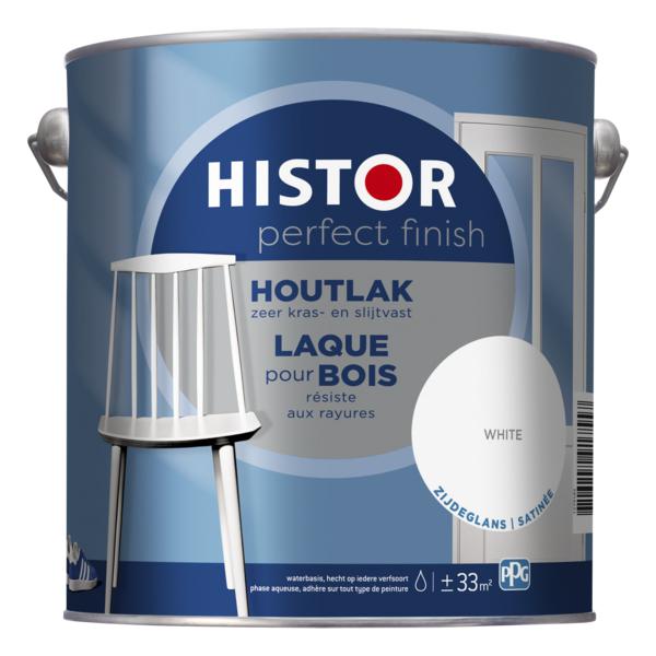 HISTOR PERFECT FINISH HOUTLAK WHITE ZIJDEGLANS 2.5 LITER-LUIJTEN VVZ-Bouwhof shop (6146870083760)