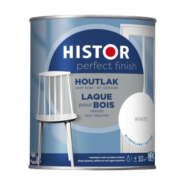 HISTOR PERFECT FINISH HOUTLAK WHITE ZIJDEGLANS 750 ML.-LUIJTEN VVZ-Bouwhof shop (6146868641968)