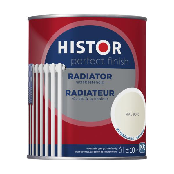 HISTOR PERFECT FINISH LAK RADIATOR RAL 9010 ZIJDEGLANS 750 ML.-LUIJTEN VVZ-Bouwhof shop (6146869395632)