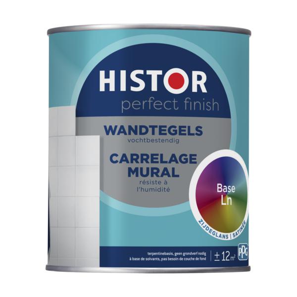 HISTOR PERFECT FINISH LAK WANDTEGELS BASIS LN ZIJDEGLANS 750 ML.-LUIJTEN VVZ-Bouwhof shop (6146870018224)