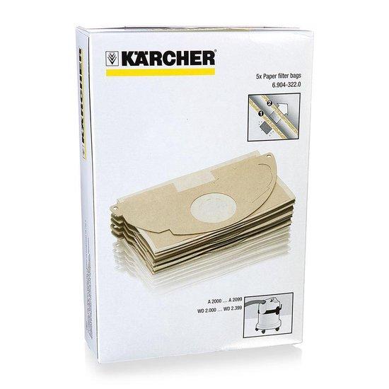 Kärcher stofzakken WD 2 & MV 2 / WD 2200 (5 stuks)-KARCHER [BO]-Bouwhof shop (6157849559216)