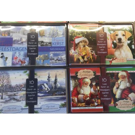 Kerstkaarten (10 stuks)-POS-KAART-Bouwhof shop (7034089439408)