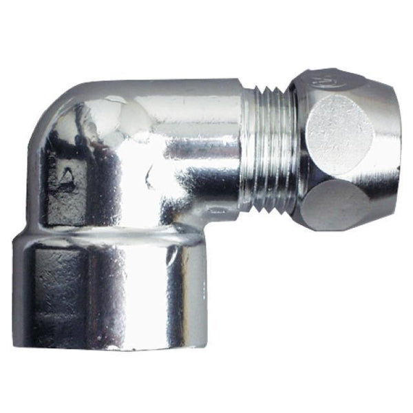 Klemkoppeling chroom knie 3/8vx10 mm.-CONMETALL (installatie) | CELLE-Bouwhof shop (6657106903216)