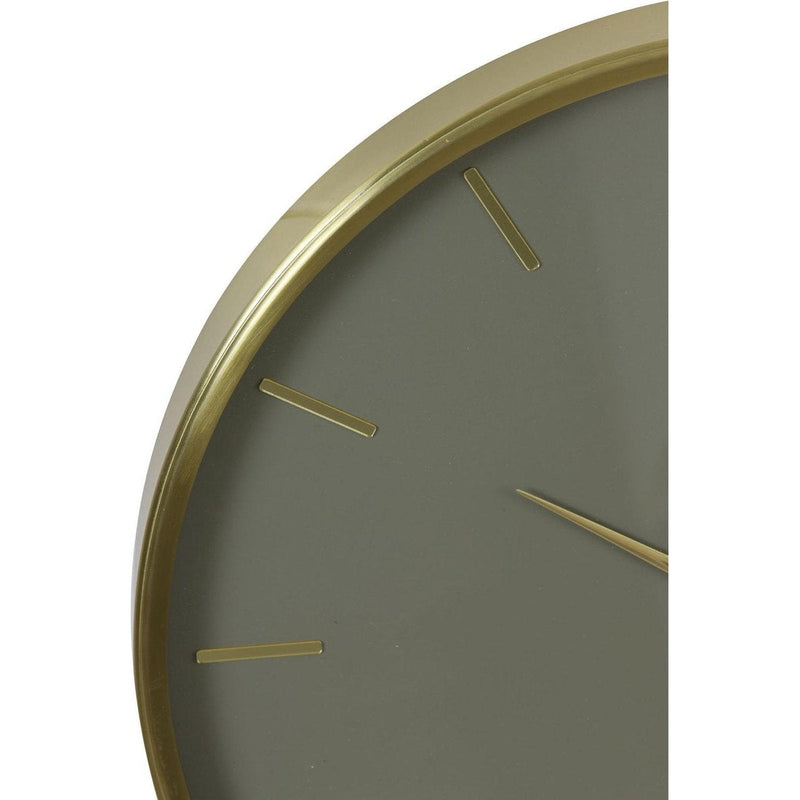 Klok 51x3 cm TIMORA groen bruin-LIGHT & LIVING [BO] (wonen)-Bouwhof shop (6969690620080)