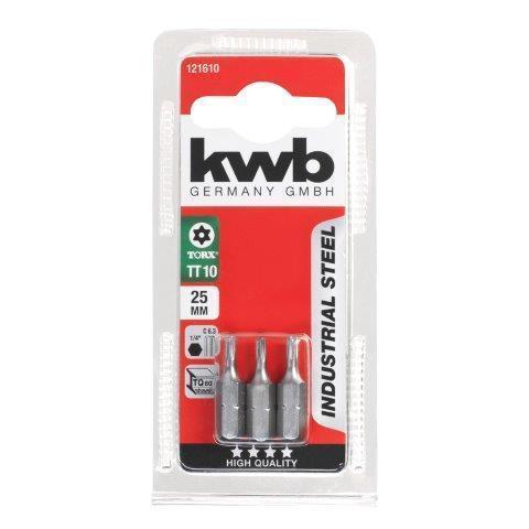 KWB BITS 25MM T-TORX 10 3 ST. Default Title (6138135773360)