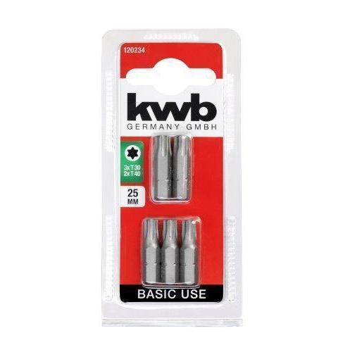 KWB BITS BASIC TORX 30/40 5 ST. Default Title (6138161234096)