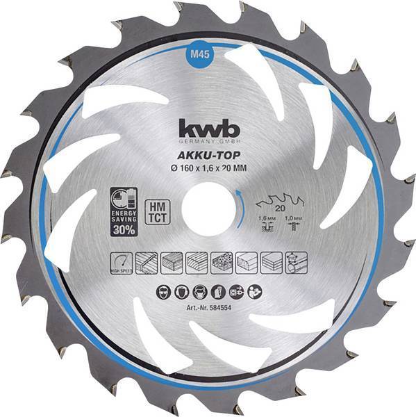 Kwb cirkelzaagblad hm 190x20 66m-KWB | EINHELL-Bouwhof shop (6606380499120)