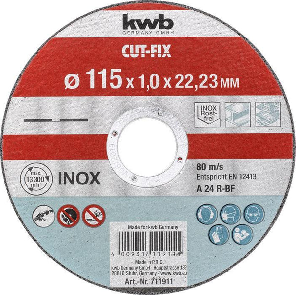 KWB Cut-Fix doorslijpschijf 115 x 1,0 mm.-KWB | EINHELL-Bouwhof shop (6138077741232)