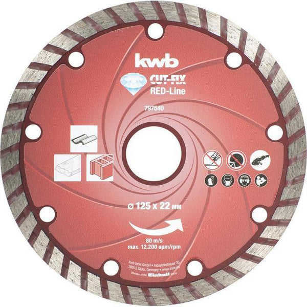 Kwb cut-fix red line diamant doorslijpschijf e125zb-KWB | EINHELL-Bouwhof shop (6606380662960)