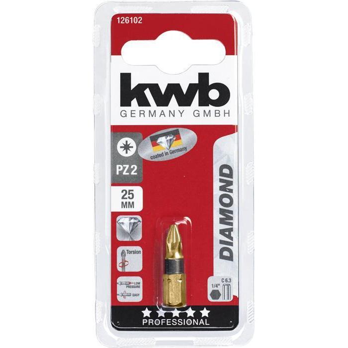 KWB Diamant bit 25 mm. PZ 2 Pozidriv-KWB | EINHELL-Bouwhof shop (6138097959088)