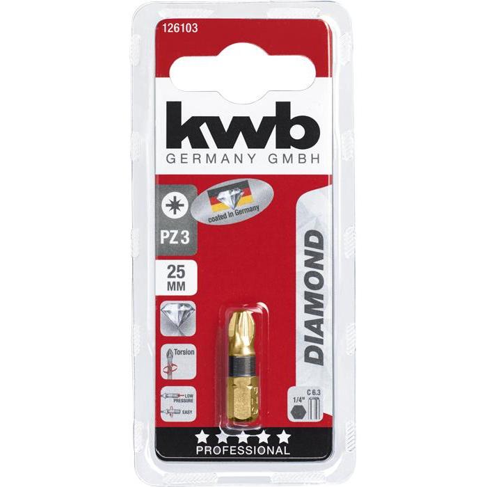 KWB Diamant bit 25 mm. PZ 3 Pozidriv-KWB | EINHELL-Bouwhof shop (6138180272304)
