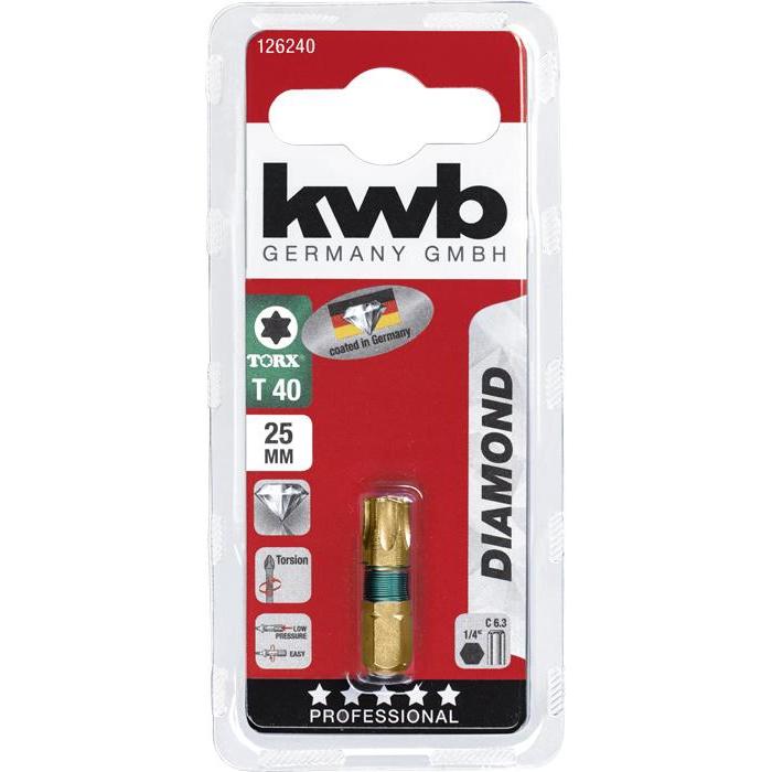 KWB Diamond bit Torx 25 mm. T 40-KWB | EINHELL-Bouwhof shop (6138160480432)