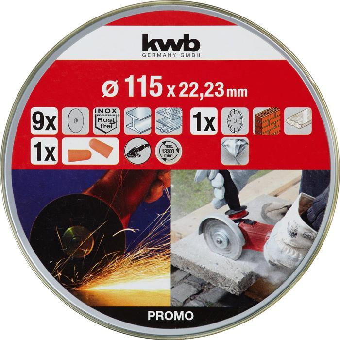 Kwb doorslijpschijven 115x1.0 10-Delig-KWB | EINHELL-Bouwhof shop (6606380957872)