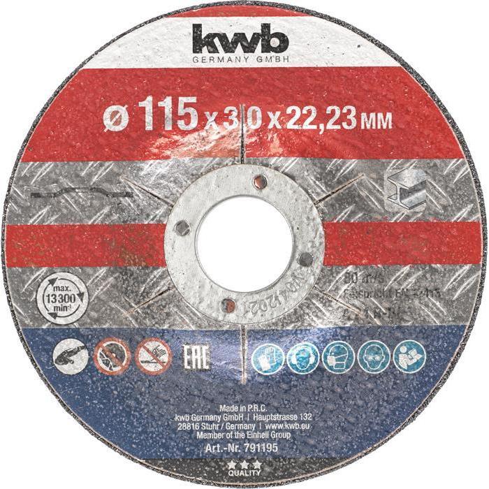 KWB doorslijpschijven metaalbewerking (10 stuks)-KWB | EINHELL-Bouwhof shop (6138112409776)