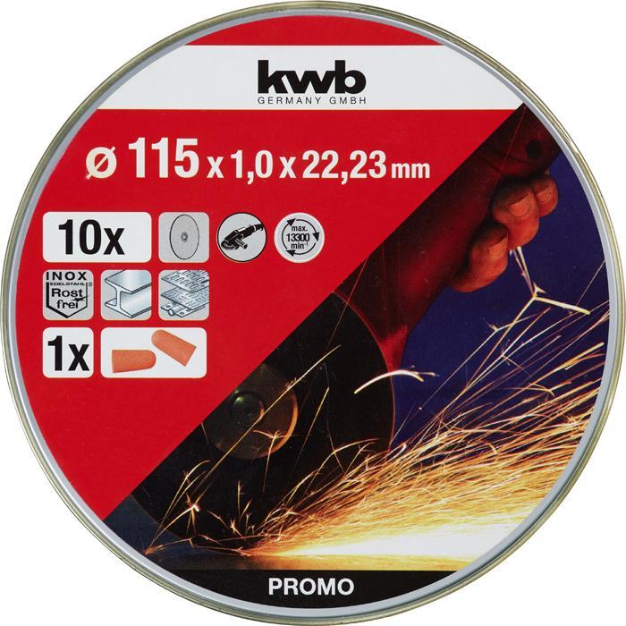 Kwb dunne diamantdoorslijpschijven 115mm tin 10-delig-KWB | EINHELL-Bouwhof shop (6606381023408)