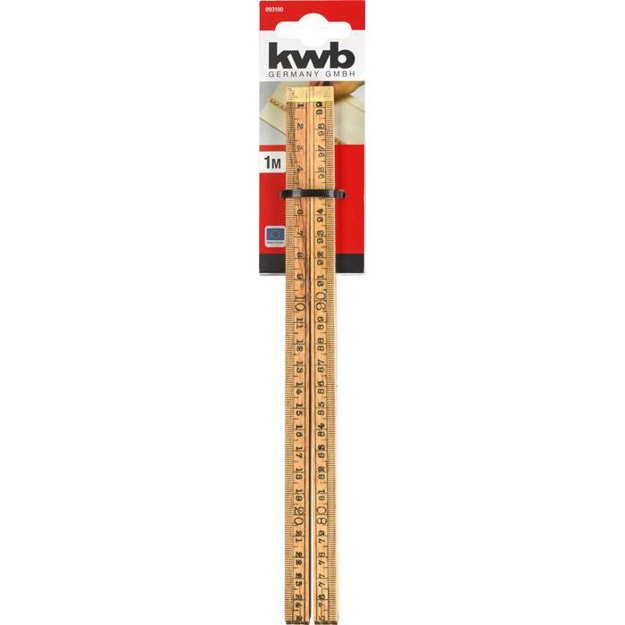 KWB houten duimstok 1 meter 4-delig-KWB | EINHELL-Bouwhof shop (6138110148784)