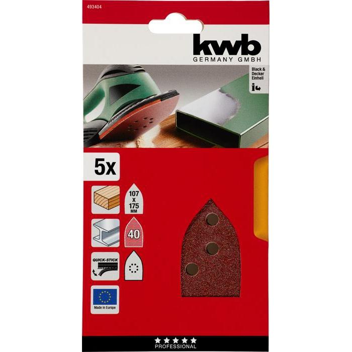 KWB Quick-Stick schuurschijf K40 (5 stuks)-KWB | EINHELL-Bouwhof shop (6138112737456)