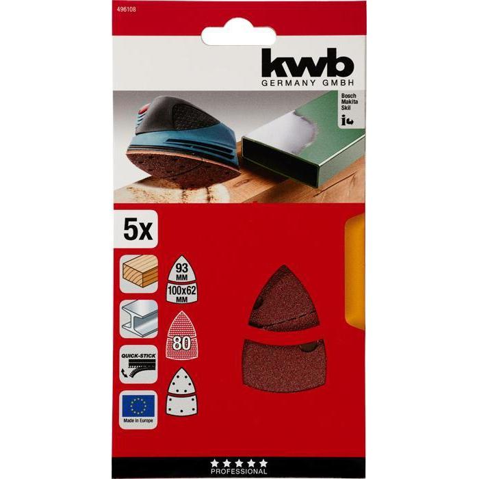 KWB Quick-Stick schuurschijf PSM K80 (5 stuks)-KWB | EINHELL-Bouwhof shop (6138079772848)