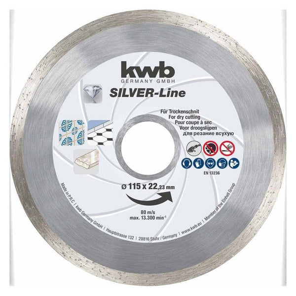 Kwb silver line diamant doorslijpschijven 115mm (3 stuks)-KWB | EINHELL-Bouwhof shop (6606382039216)