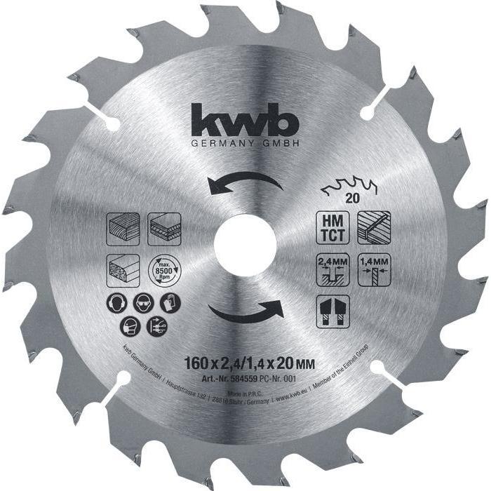 Kwb spaanplaat cirkelzaagblad hm 184x16 61m-KWB | EINHELL-Bouwhof shop (6606382334128)