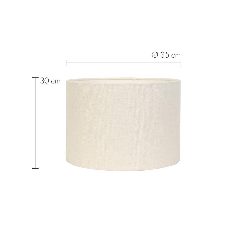 Lampenkap cilinder Livigno eiwit, 35 cm-LIGHT & LIVING [BO] (verlichting)-Bouwhof shop (6198331801776)