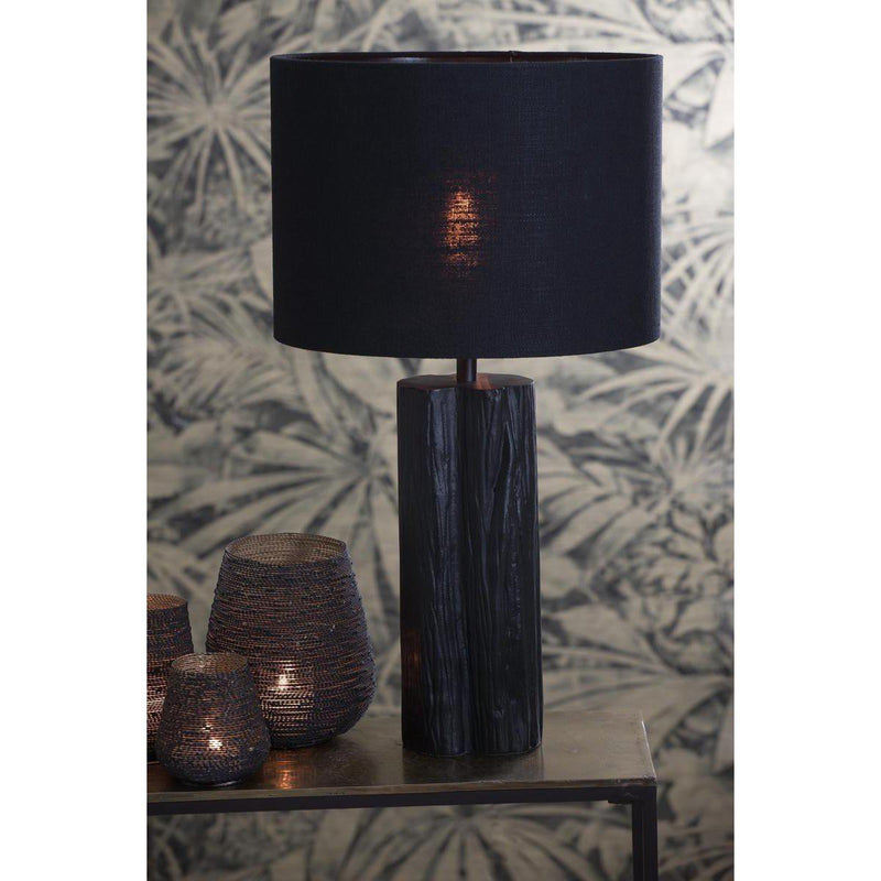 Lampenkap cilinder Livigno zwart, 30 cm-LIGHT & LIVING [BO] (verlichting)-Bouwhof shop (6198332522672)