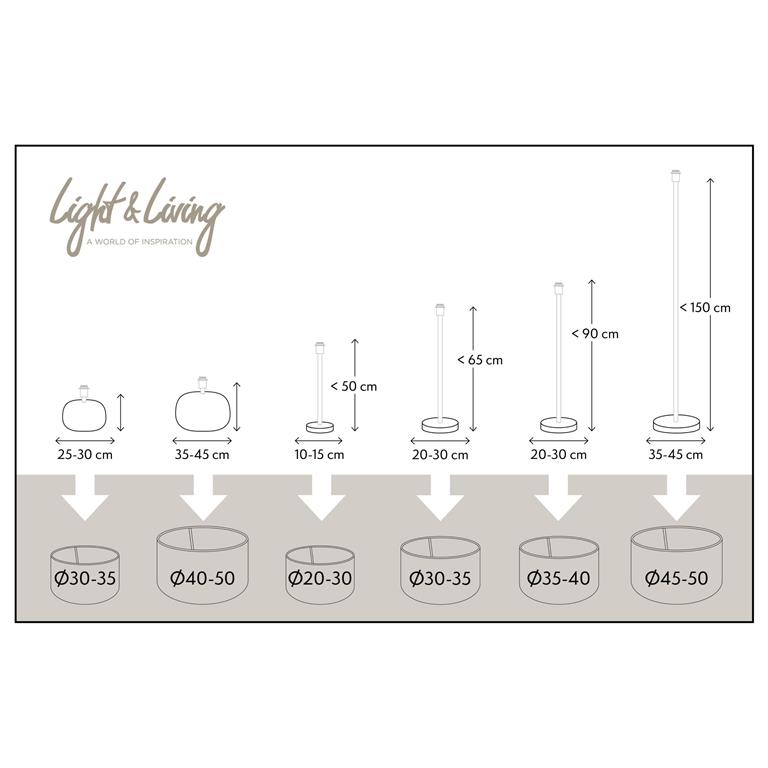 Lampenkap cilinder Livigno zwart-LIGHT & LIVING [BO] (verlichting)-Bouwhof shop (6198331277488)